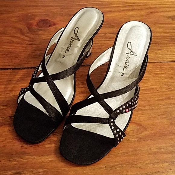 acrylic heel sandals